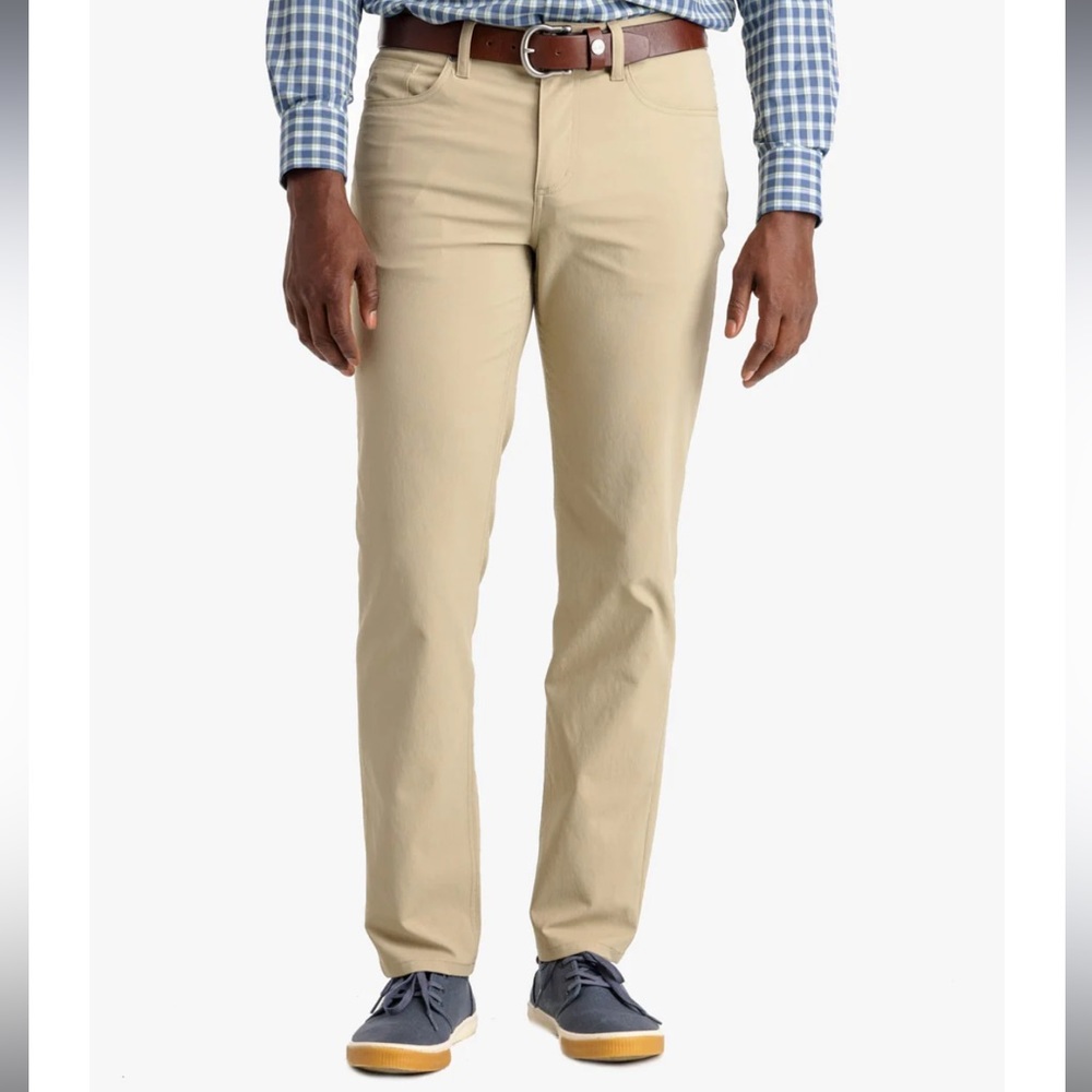 Southern Tide Intercoastal Performance Pant - Sandstone Khaki, 33 x 32